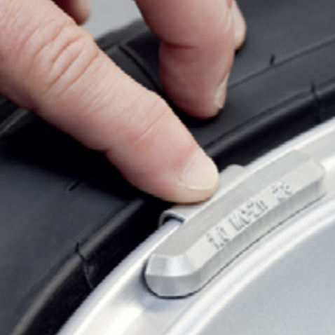 Lead Steel rim Clip on wheel balance weights (5)